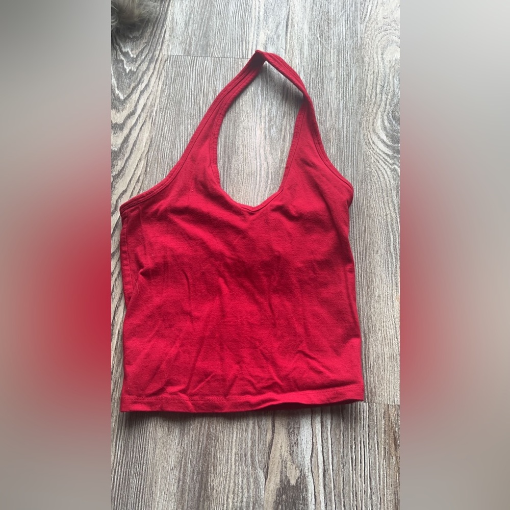 Hollister Red Halter Top